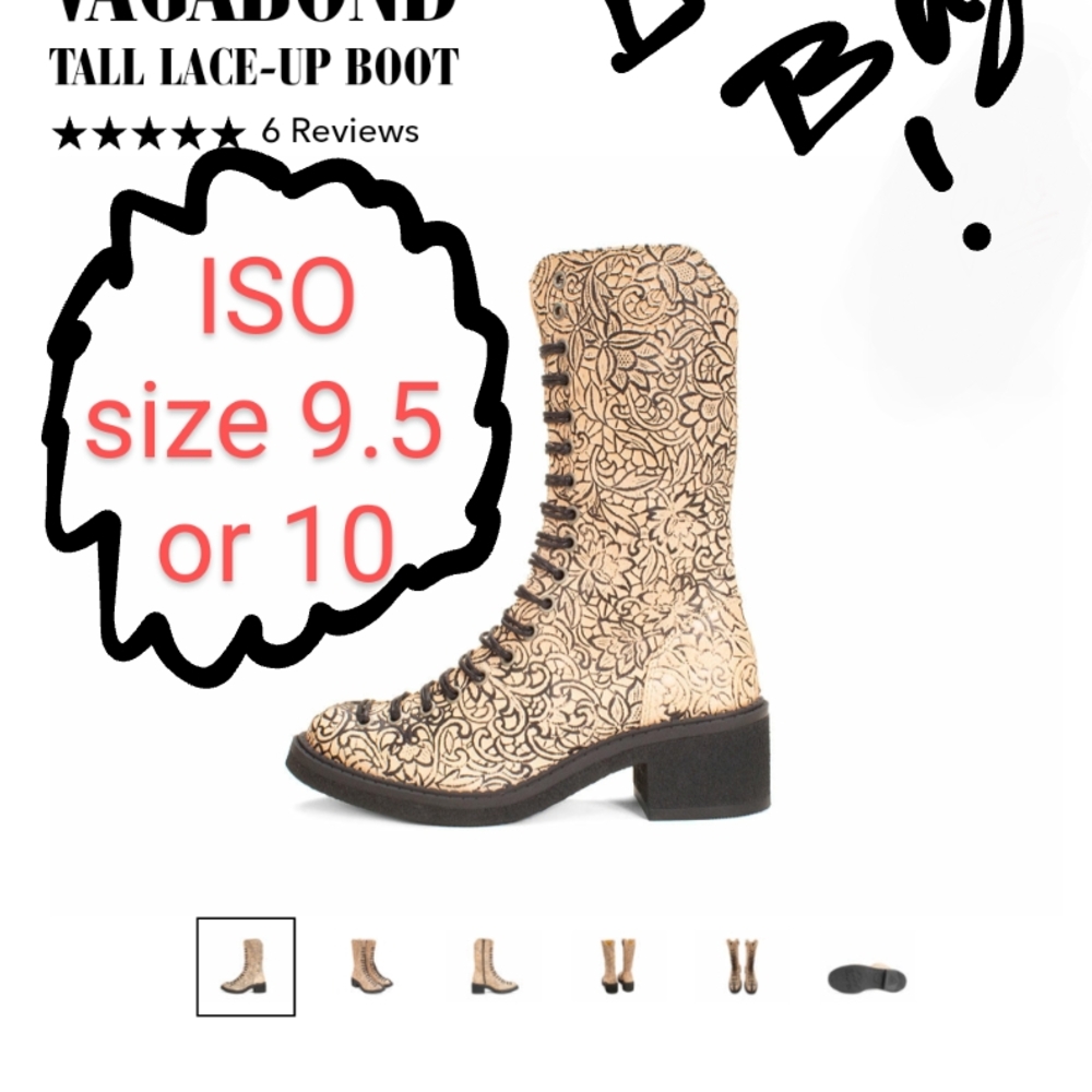 Vagabond Black and Tan Lace Up Boots